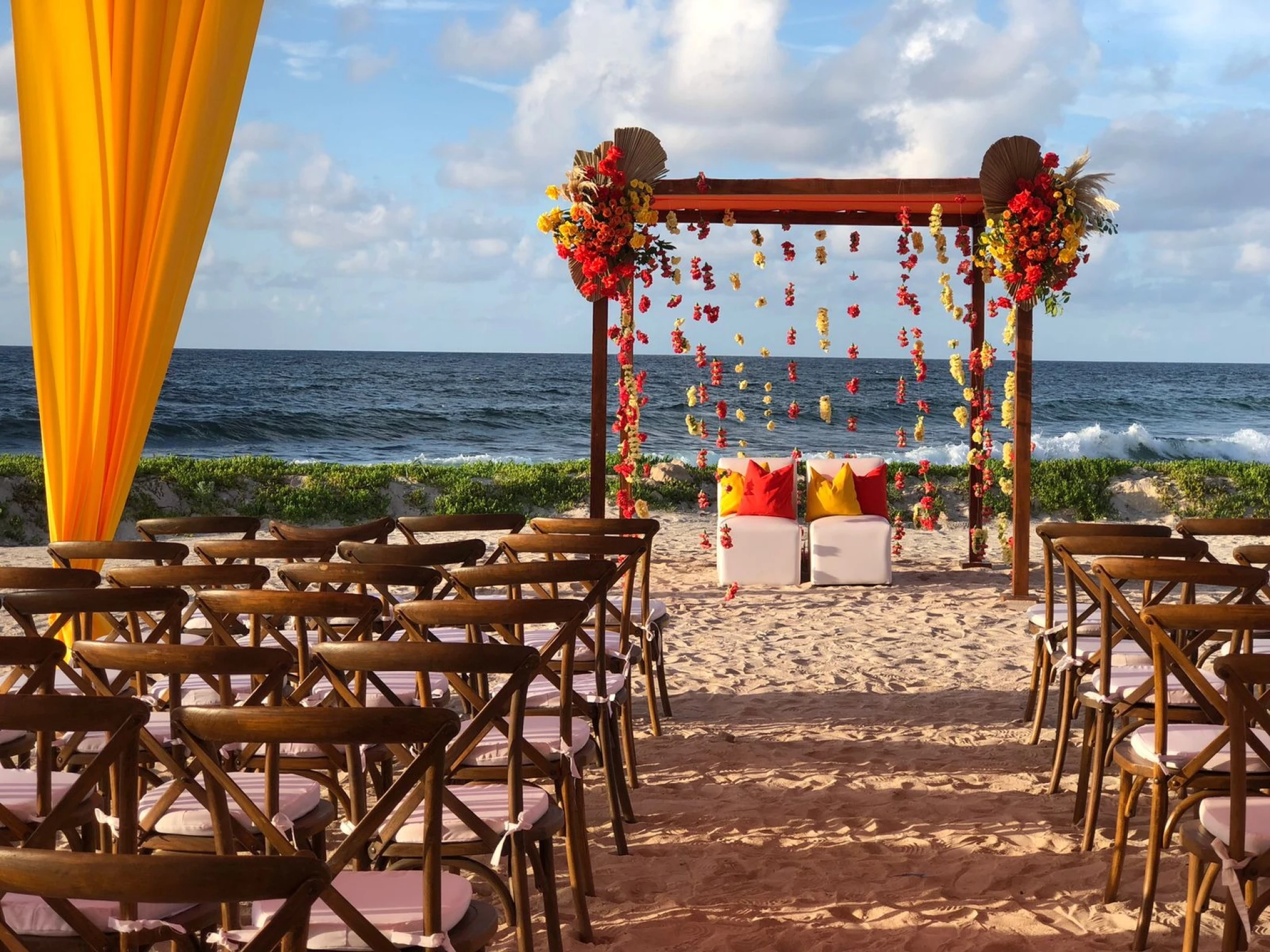 Hilton Tulum beach venue, right side.