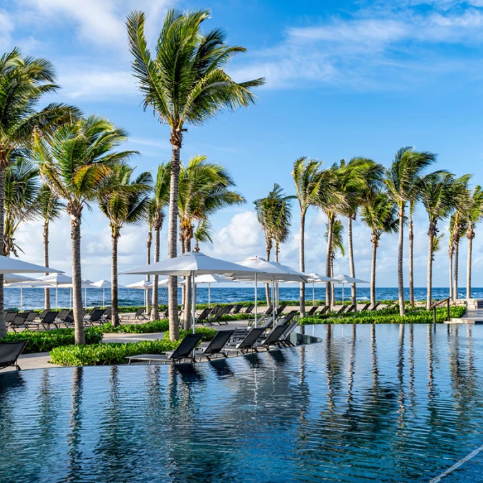 Hilton Tulum's pool.