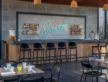 Seasalt bar at Hilton Tulum.