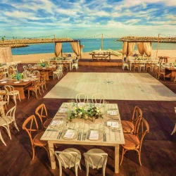Dinner reception on the beach club at Hotel el Ganzo los cabos