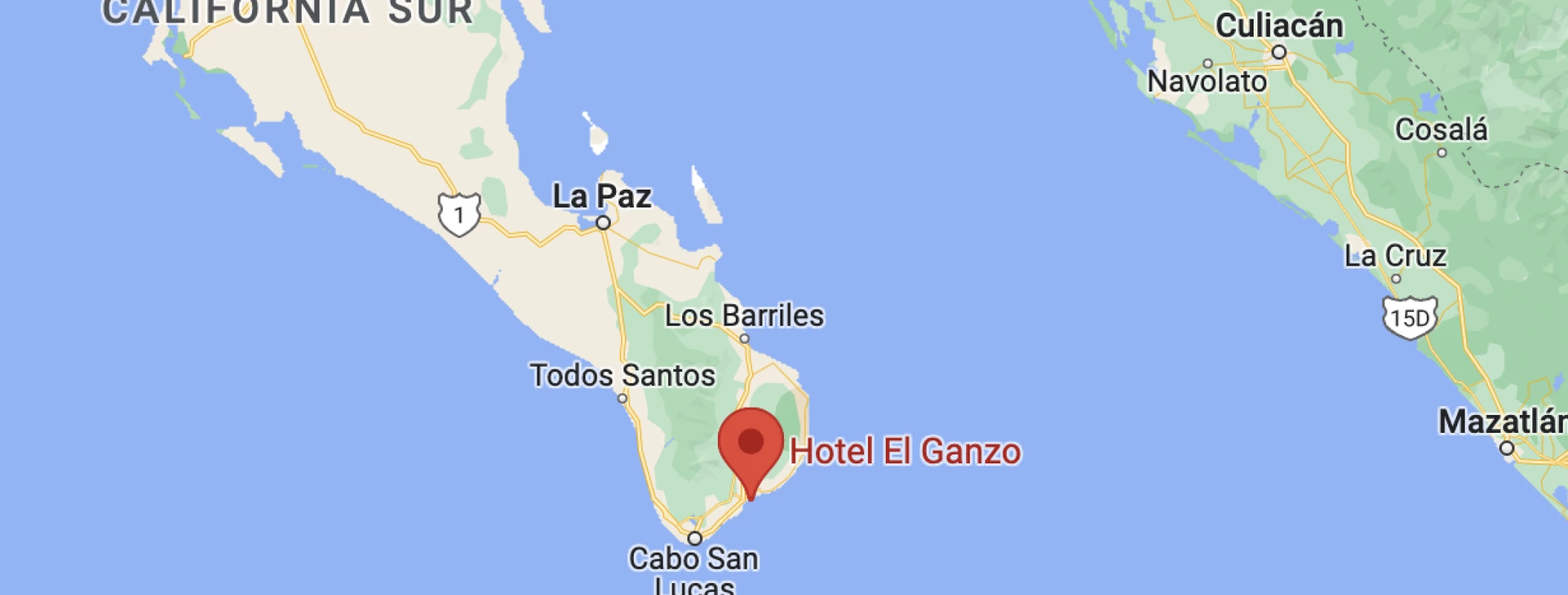 Map of Hotel el ganzo los cabos