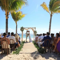 Hotel Xcaret Arte Beach ceremony