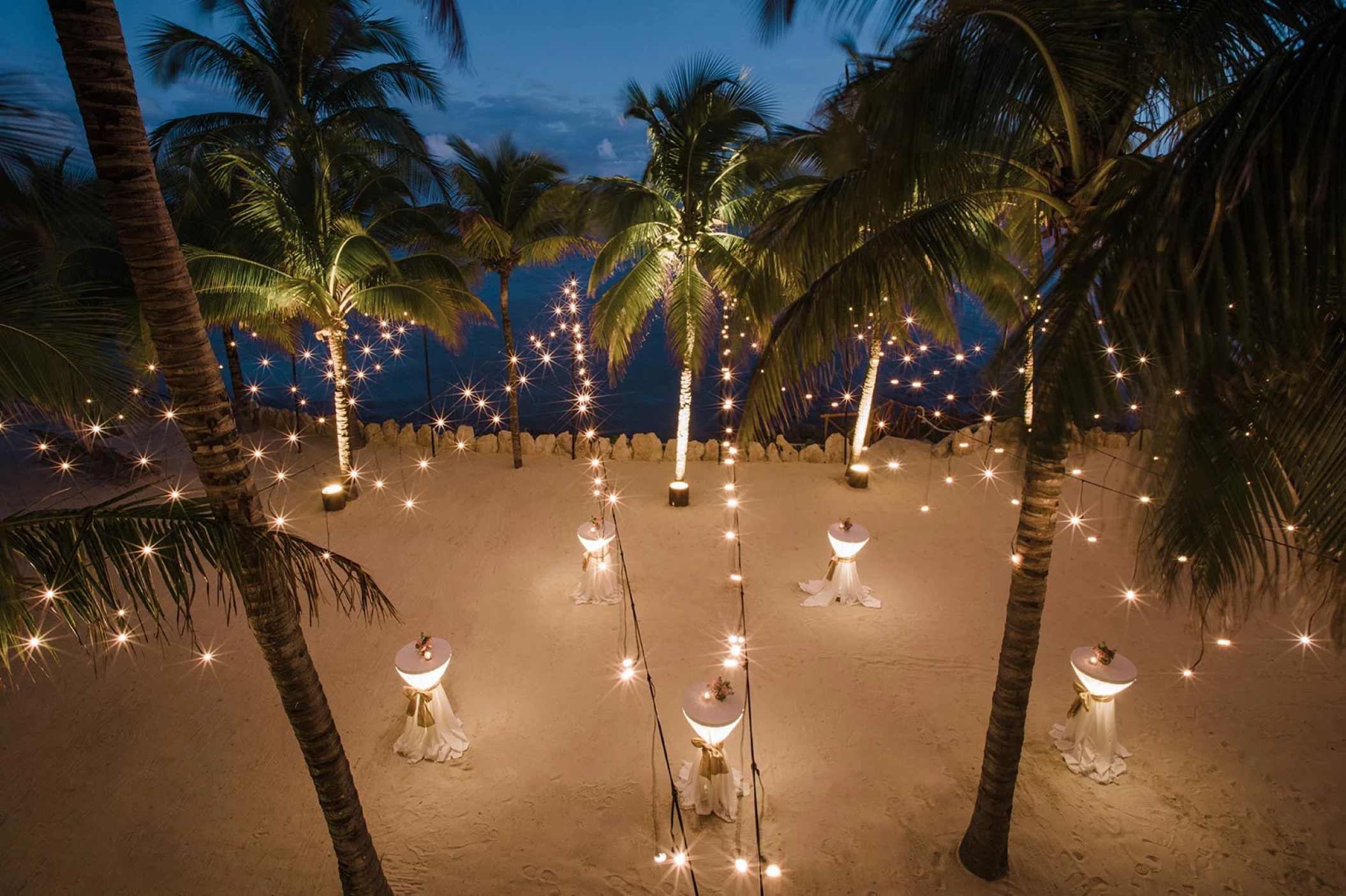 HOTEL XCARET ARTE POZAS wedding reception setup