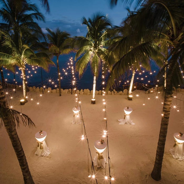 HOTEL XCARET ARTE POZAS wedding reception setup