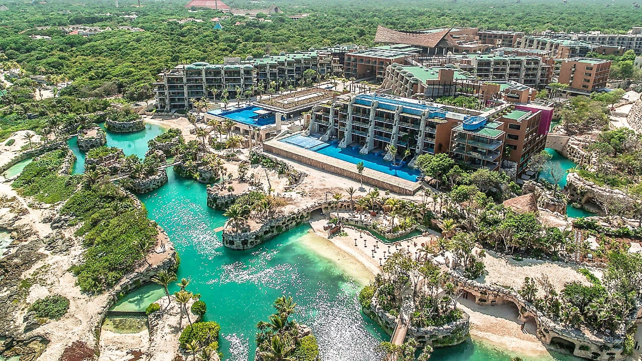 Hotel Xcaret arial view of entire resort