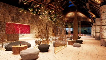 Hotel Xcaret lobby and reception area