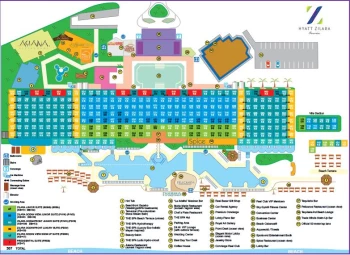 Resort map of Hyatt Zilara Cancun