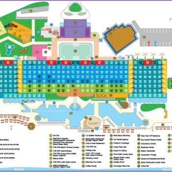 Resort map of Hyatt Zilara Cancun