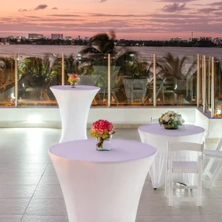 Cocktail party in Laguna terrace Venue at Hyatt Zilara Cancun