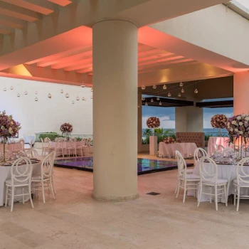 Sky Terrace wedding venue set up at Hyatt Ziva Cancun