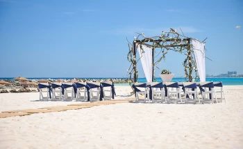 Sahara beach wedding venue at Hyatt Ziva Cancun