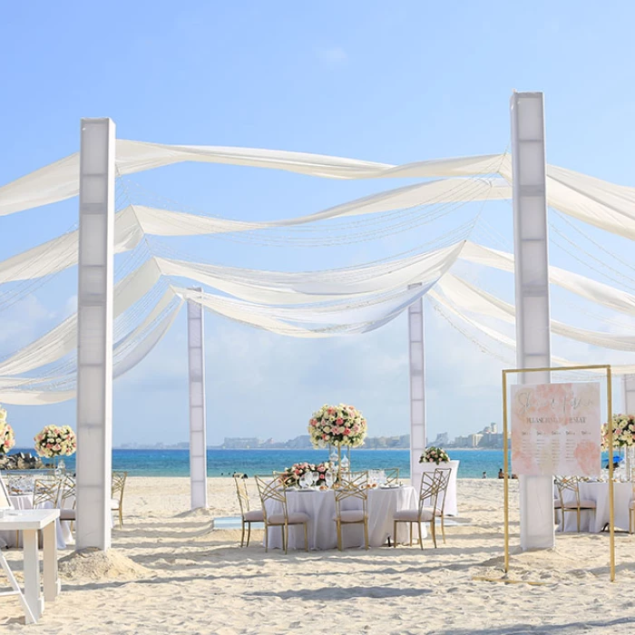 Sahara beach wedding venue at Hyatt Ziva Cancun