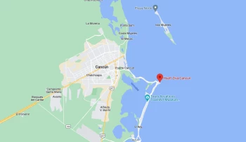 Google maps of hyatt ziva cancun