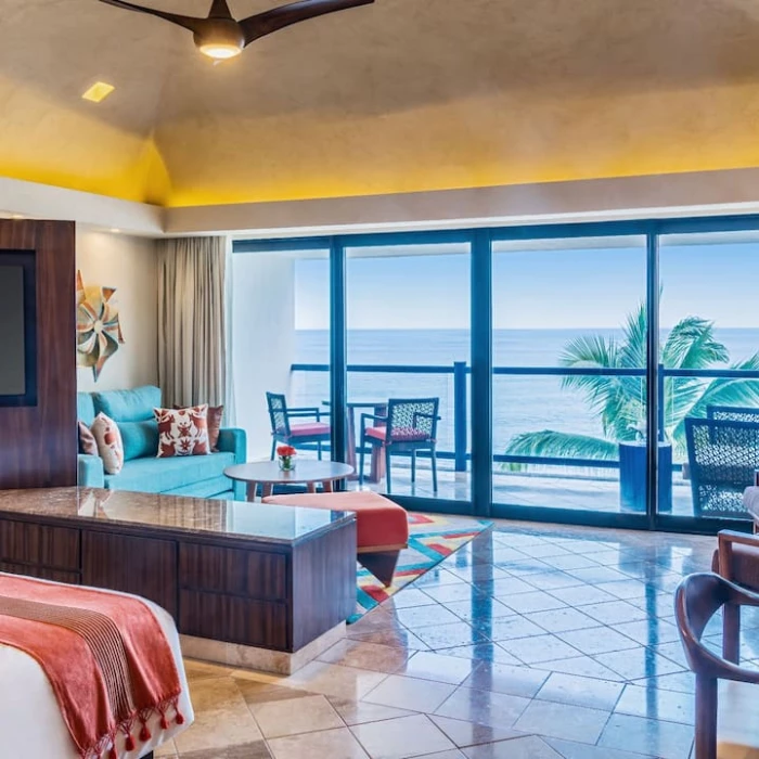 Ocean view king suite at at Hyatt Ziva Puerto Vallarta