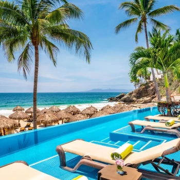 Swim up suites pool at Hyatt Ziva Puerto Vallarta