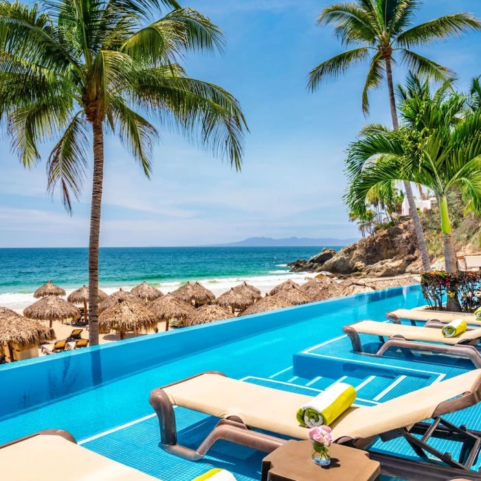 Swim up suites pool at Hyatt Ziva Puerto Vallarta