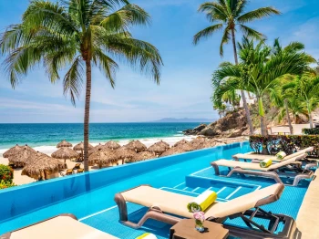 Swim up suites pool at Hyatt Ziva Puerto Vallarta