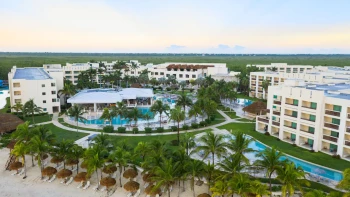 Hyatt Ziva Riviera Cancun aerial view