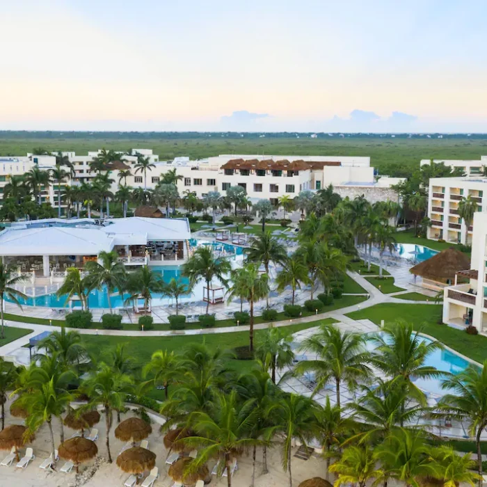 Hyatt Ziva Riviera Cancun aerial view