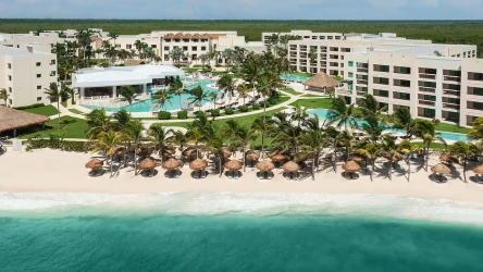Hyatt Ziva Riviera Cancun Aerial View Oceanside