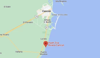 Hyatt Ziva Riviera Cancun Map resort