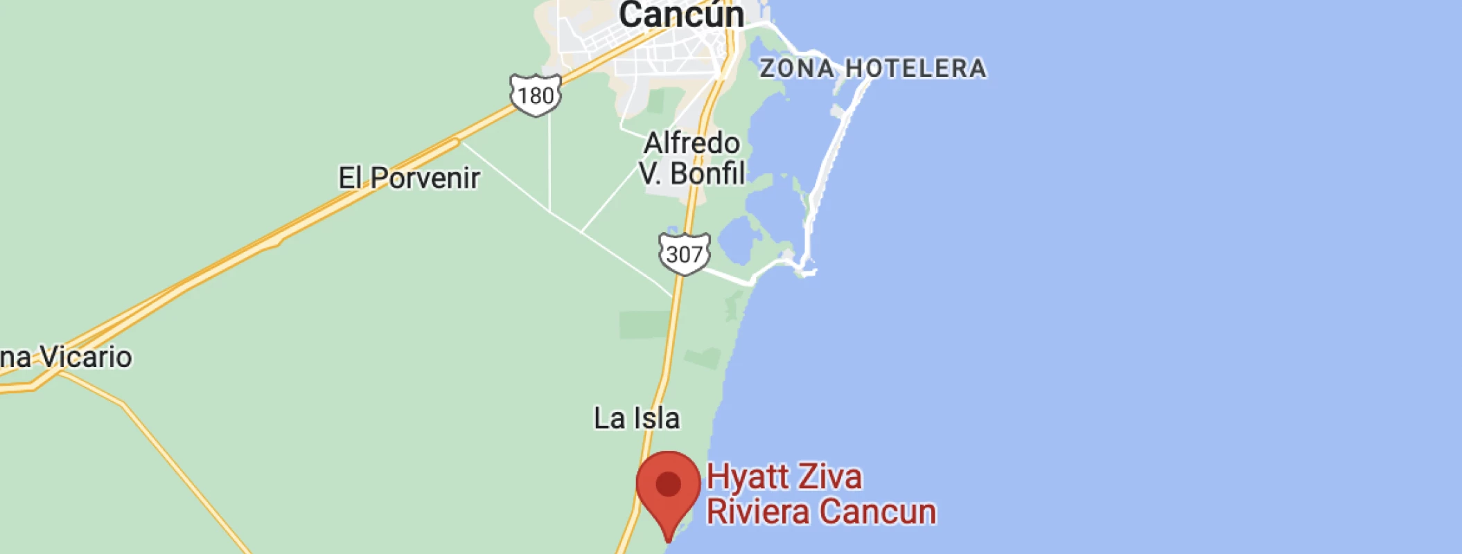 Hyatt Ziva Riviera Cancun Map resort