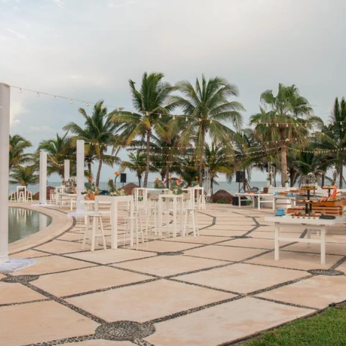 Cocktail party on the Pool area at Hyatt Ziva Riviera Cancun