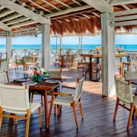 Hyatt Ziva Riviera Cancun Wedding reception at habaneros restaurant