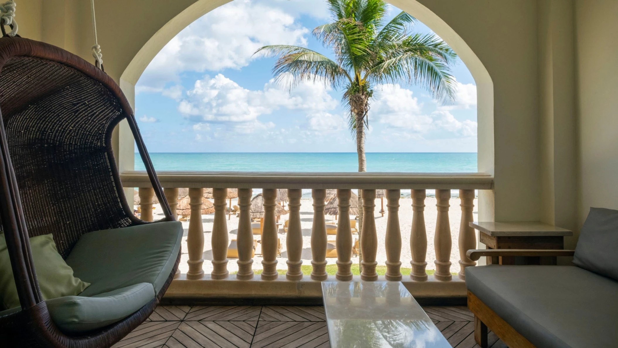 Iberostar Grand Paraiso room balcony overcooking ocean