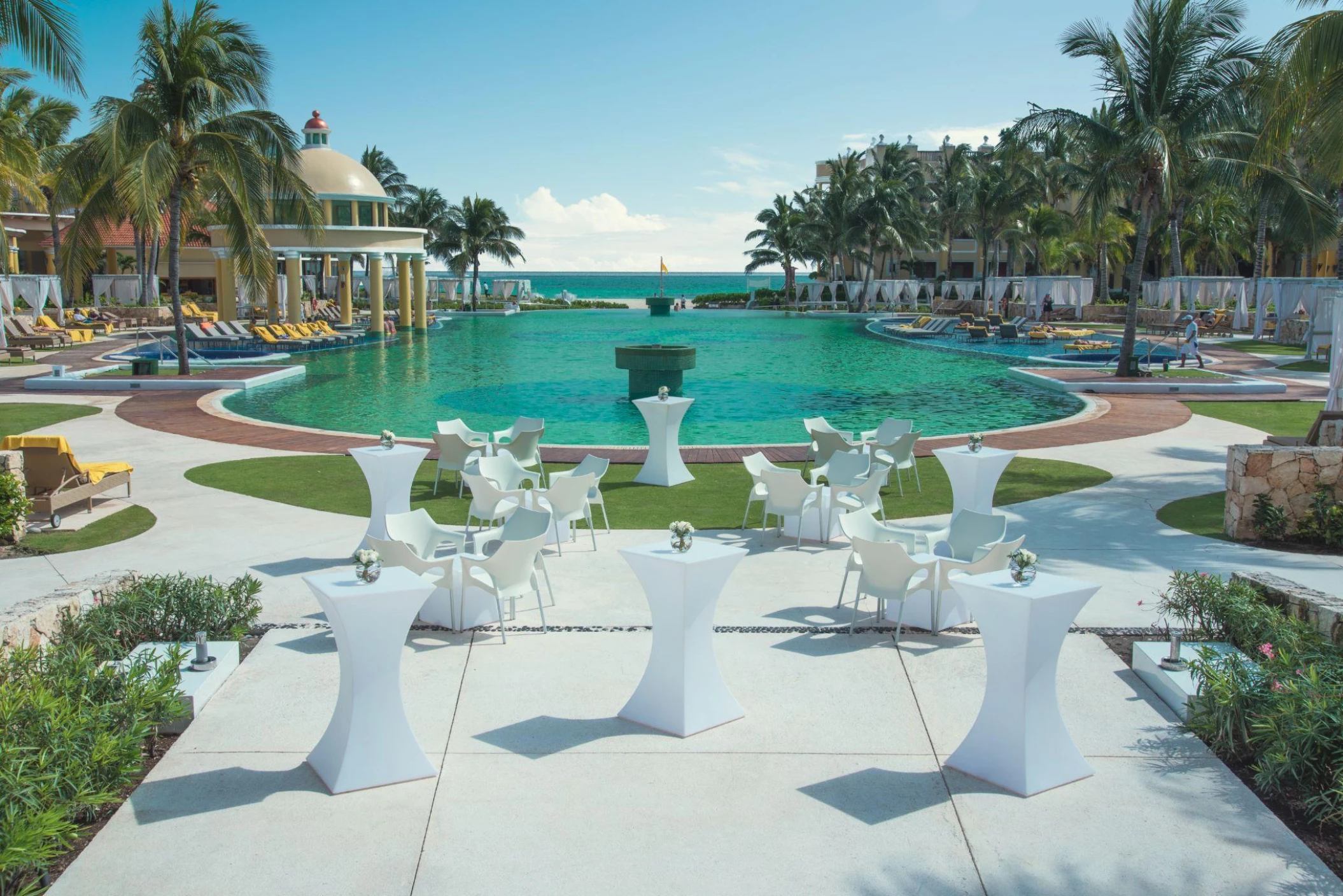 Cocktail party in Poolside venue at Iberostar Grand Paraiso