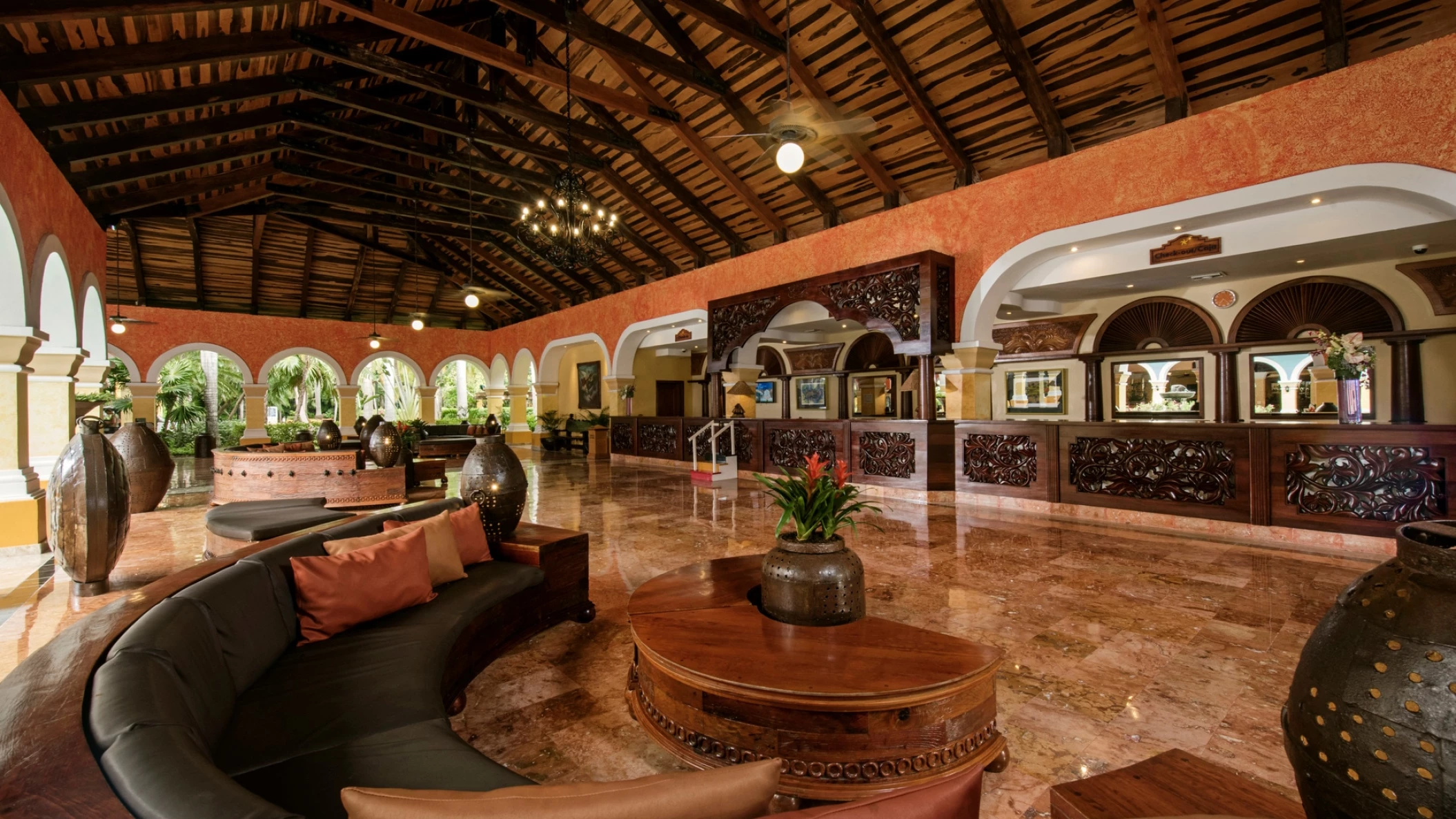 Iberostar Paraiso Beach lobby and reception area