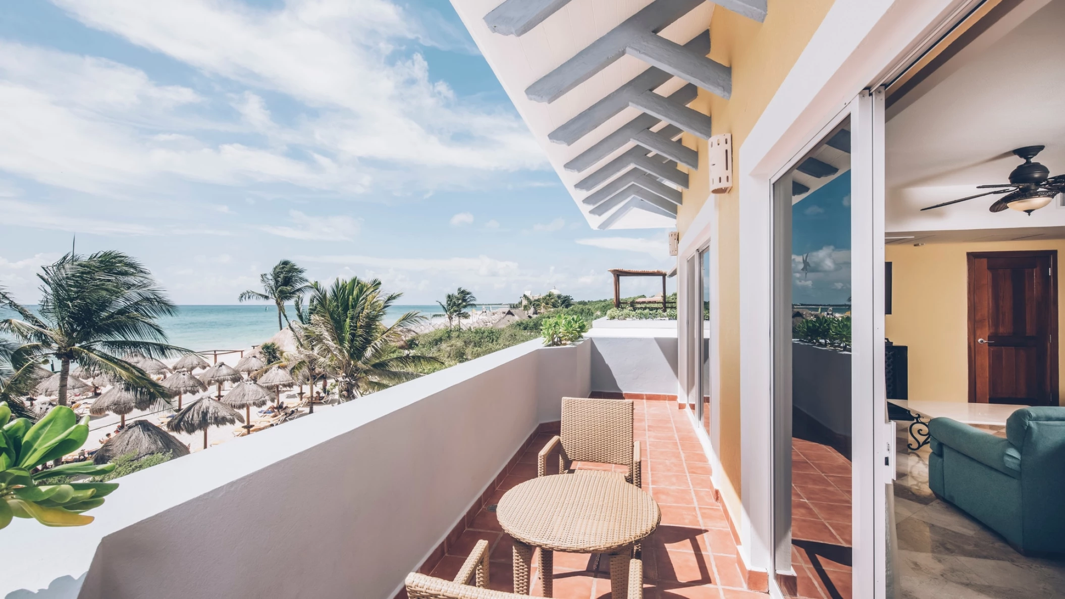 Iberostar Paraiso Del Mar balcony overlooking ocean