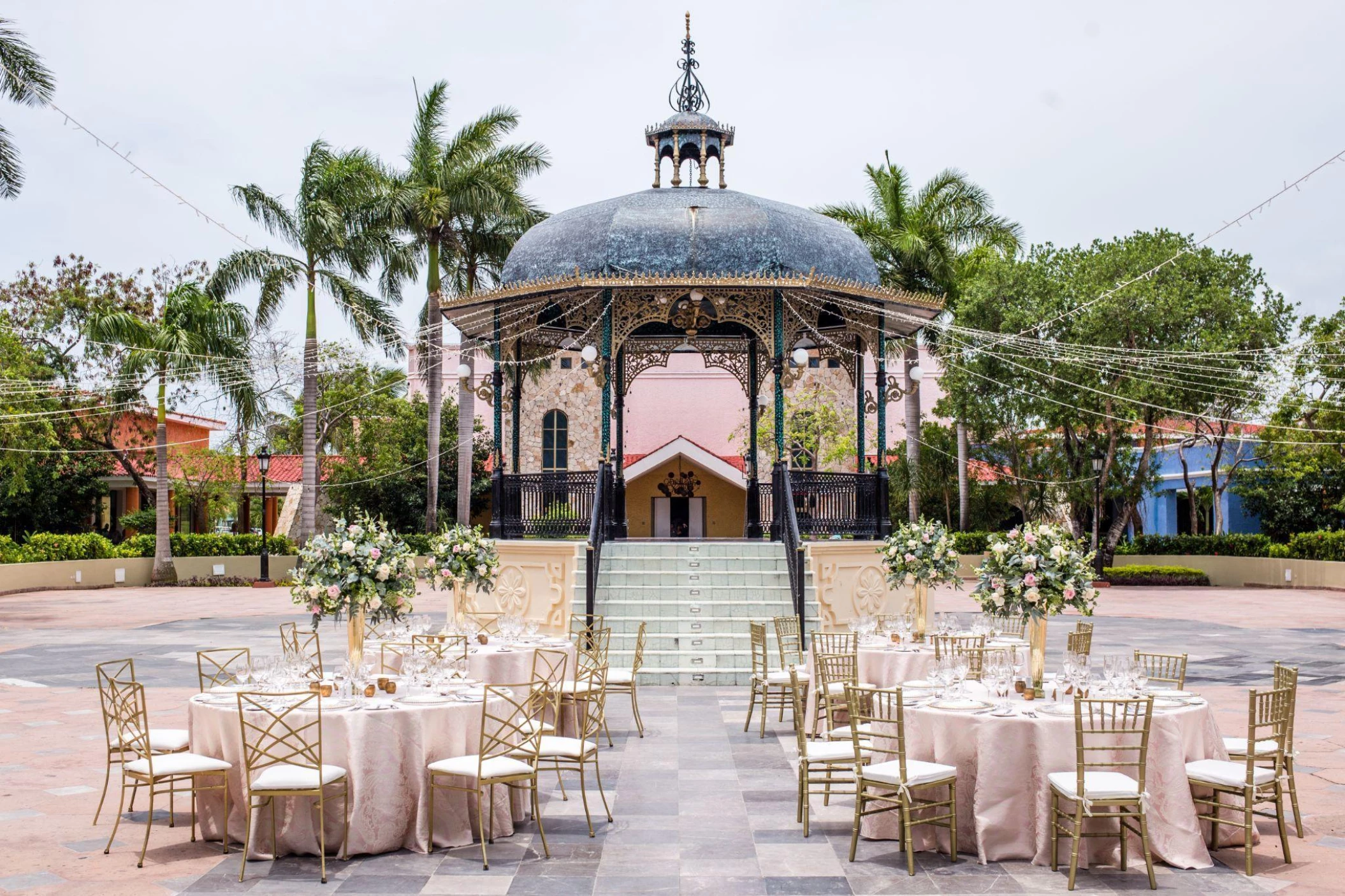 Dinner reception in Shopping center venue at Iberostar Selection Paraiso Lindo and Selection Paraiso Maya Suites