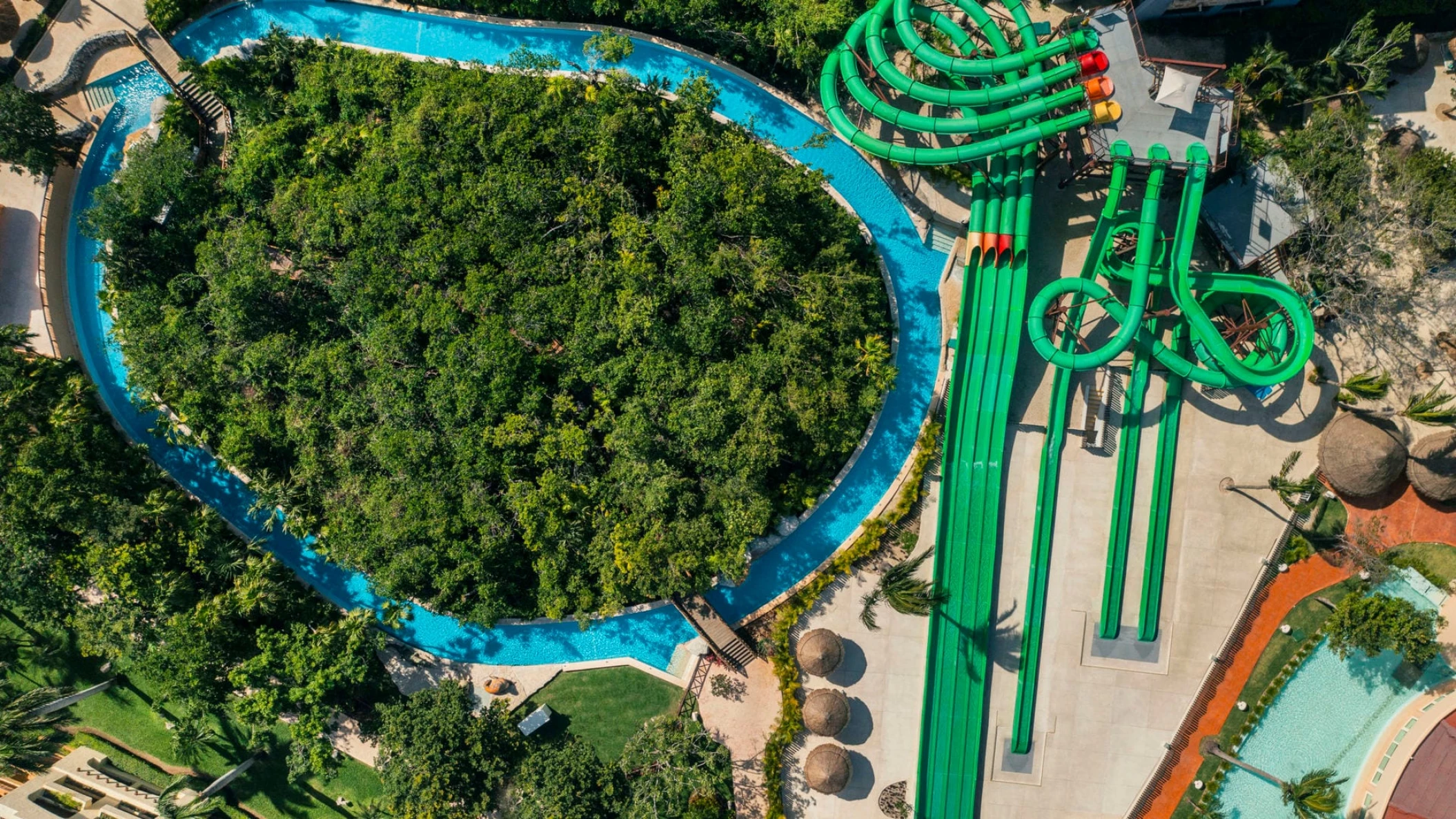 Iberostar Selection Paraiso Lindo waterpark arial