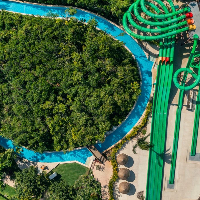 Iberostar Selection Paraiso Lindo waterpark arial