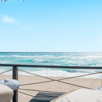 Iberostar Selection Cancun beachfront massage chairs