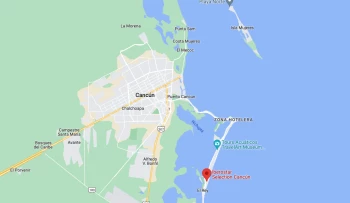 Google maps of Iberostar Selection Cancun
