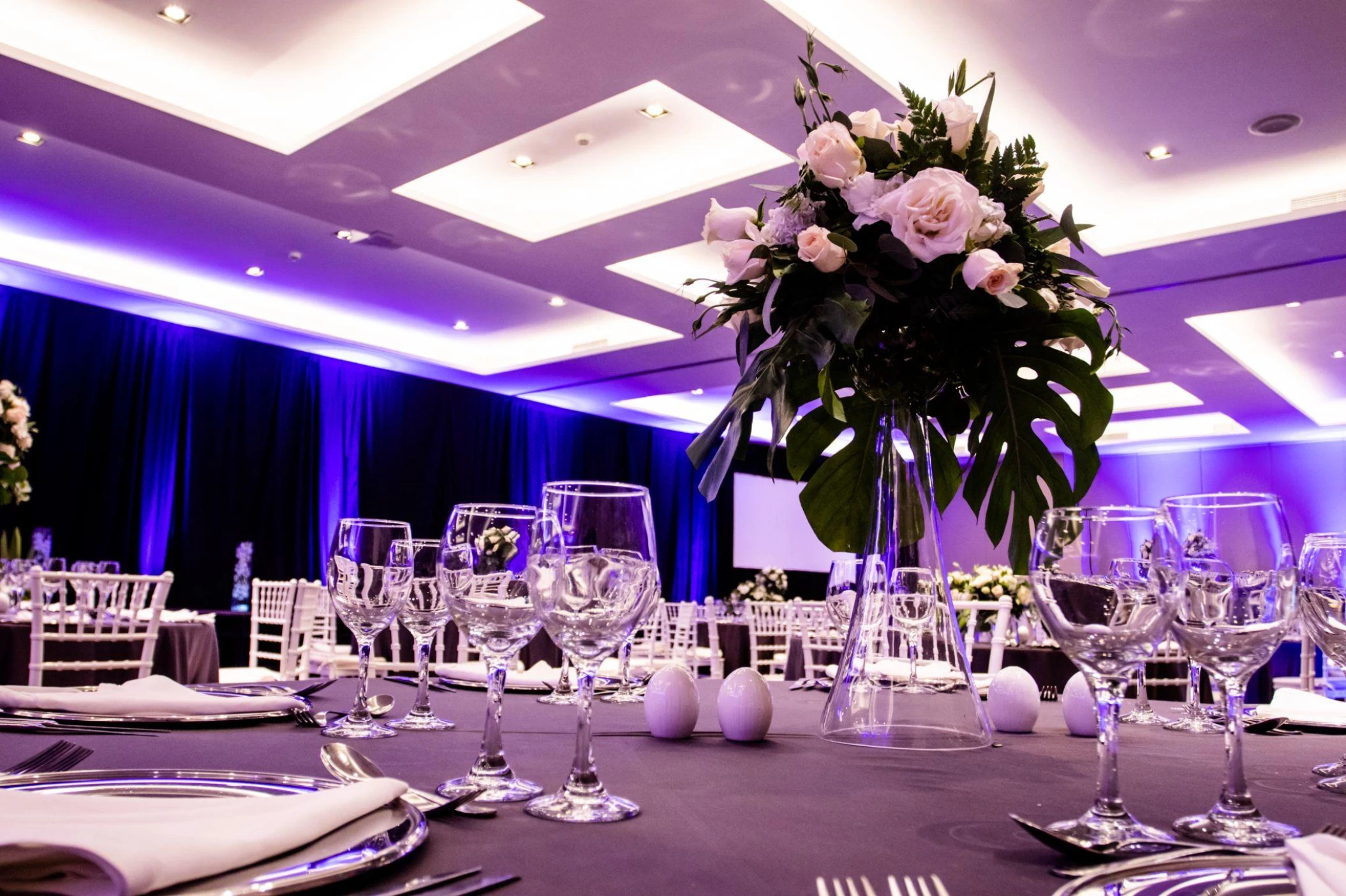 Dinner reception decor on the convention center at Iberostar selection playa mita