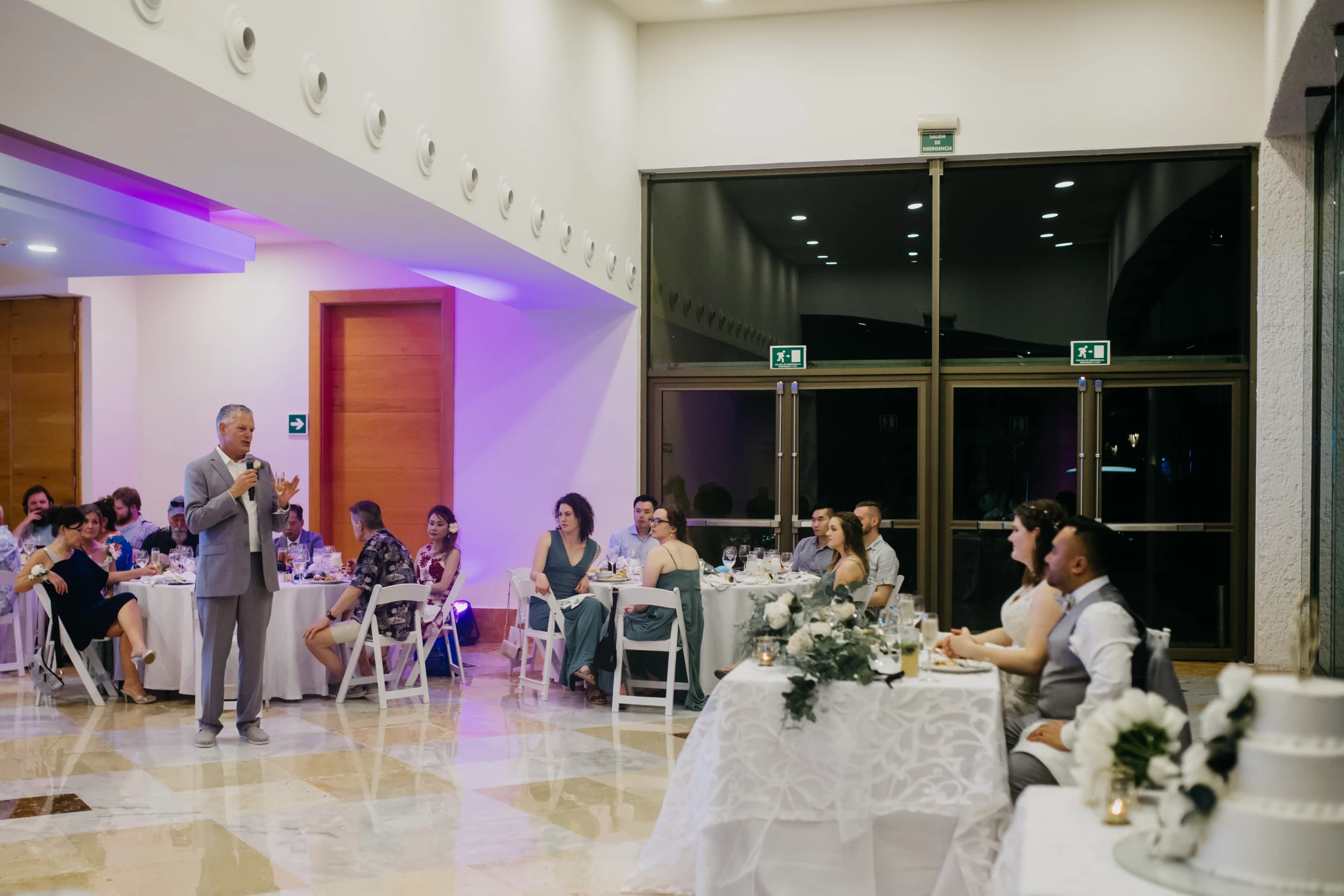 Couple on the conference center at Iberostar Selection Paraiso Lindo