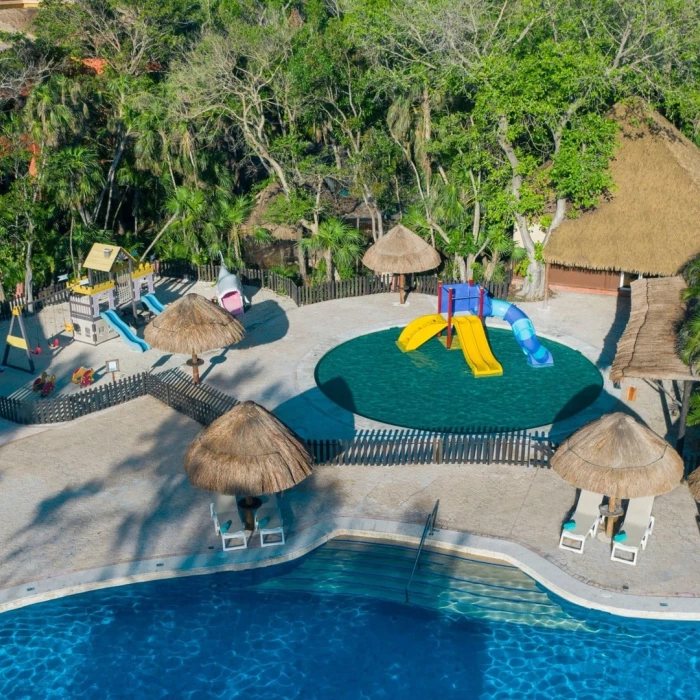 Iberostar Tucan kids waterpark aerial