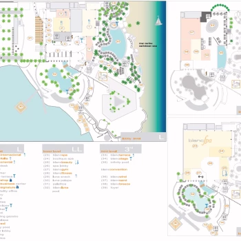 Resort map of Le Blanc Spa Resort Los Cabos