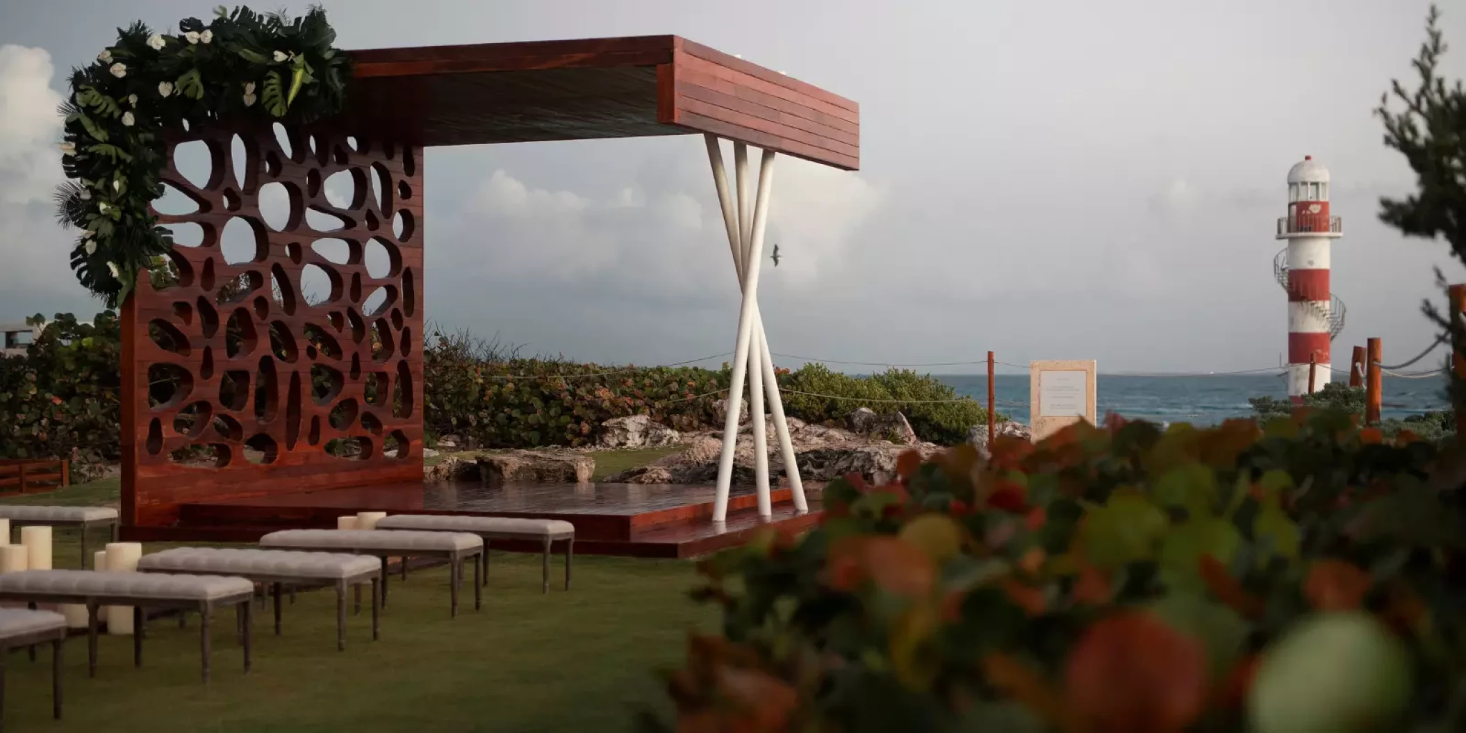 Lighthouse Gazebo venue at Hyatt Ziva Cancun