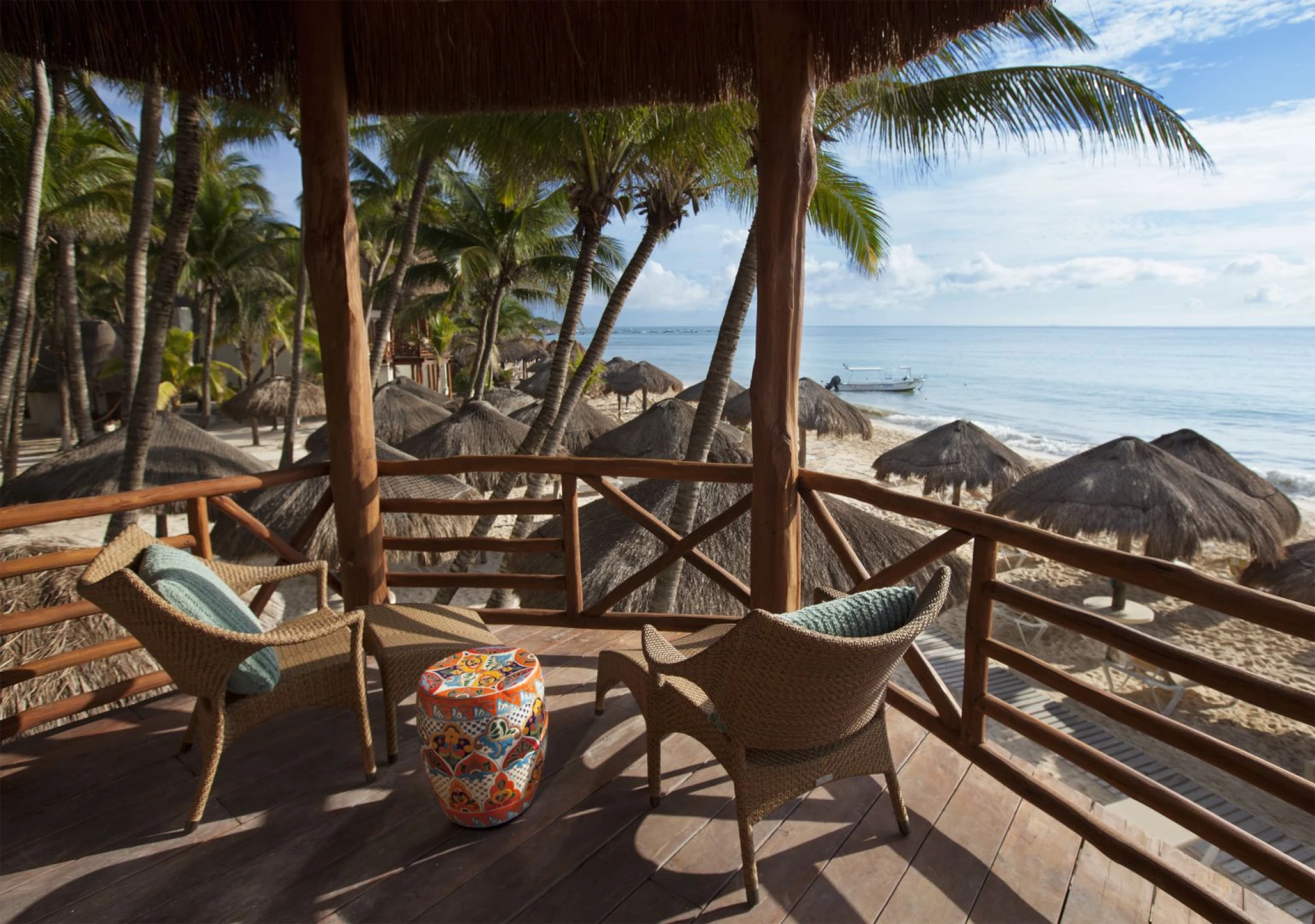 Balcony view at Mahekal Beach Resort