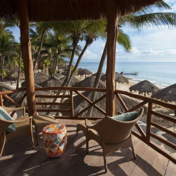 Balcony view at Mahekal Beach Resort