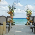 Ceremony in the beach at Mahekal Beach Resort