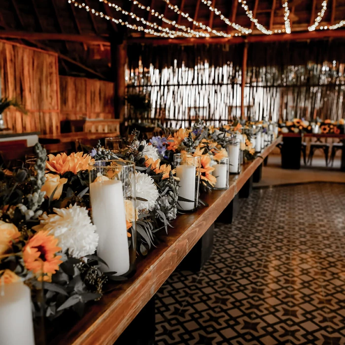 Dinner reception on las olas restaurant at Mahekal Beach Resort