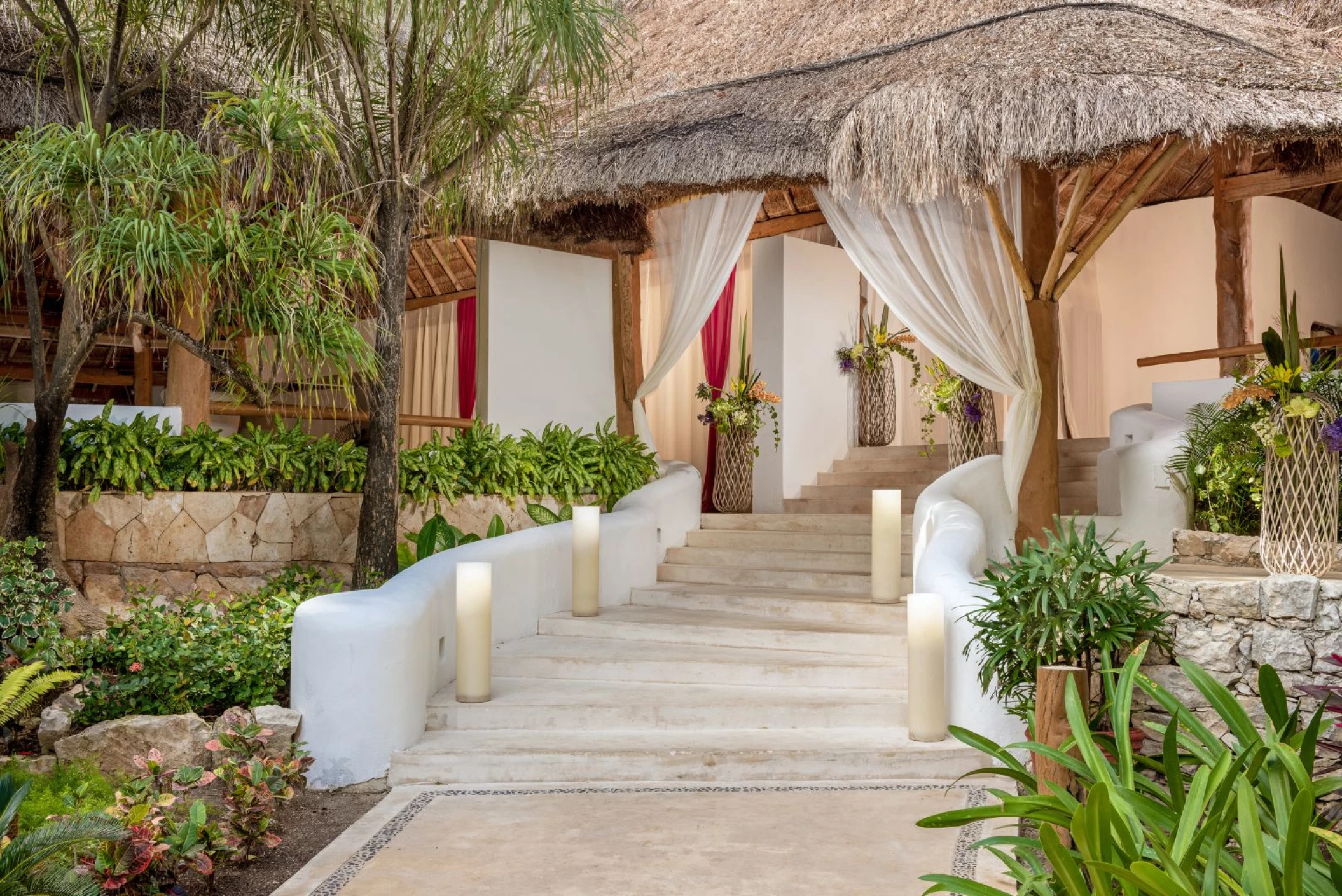 Entrance spa at Mahekal Beach Resort