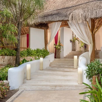 Entrance spa at Mahekal Beach Resort
