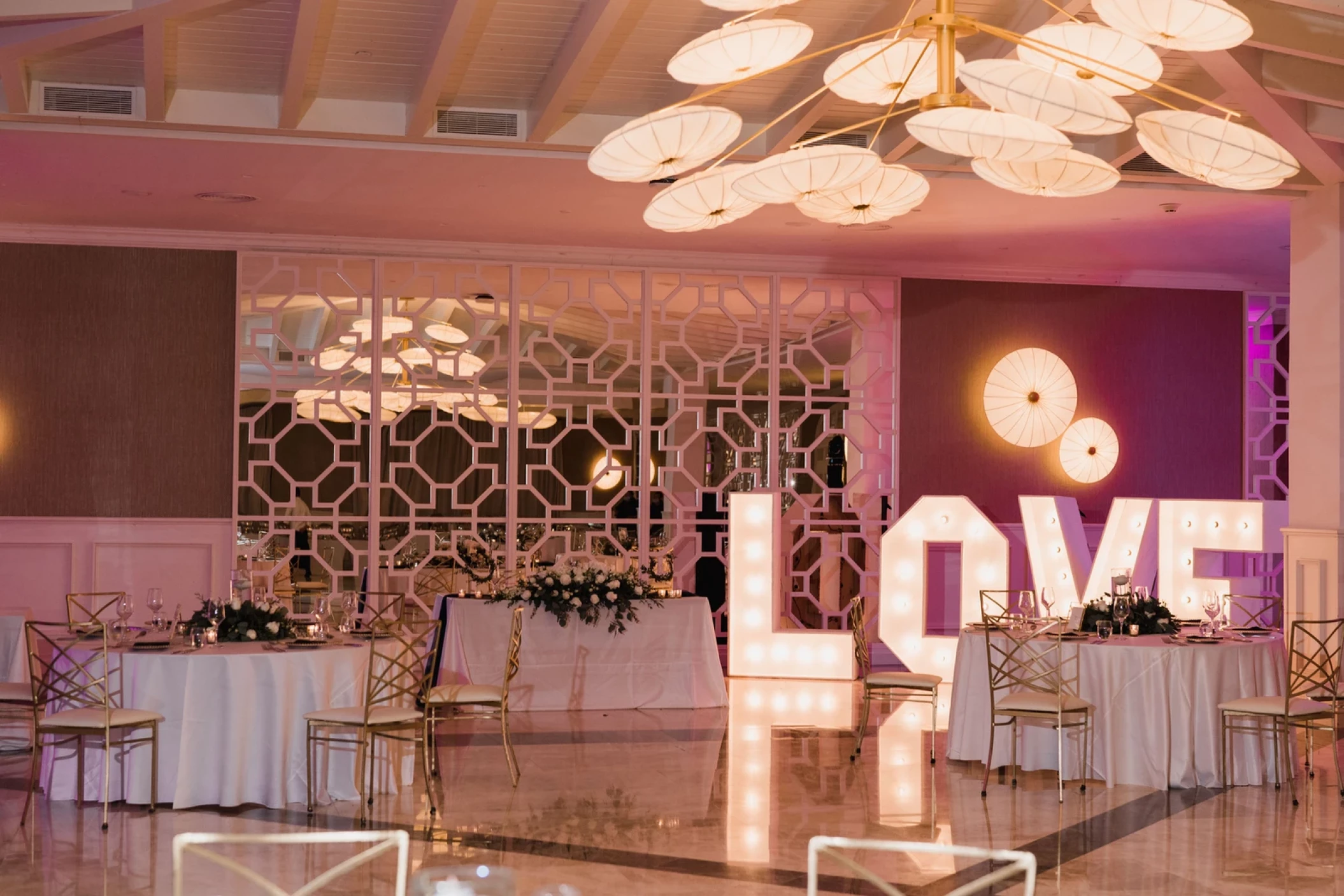 Dinner decoration in Ballroom at Majestic Elegance Costa Mujeres