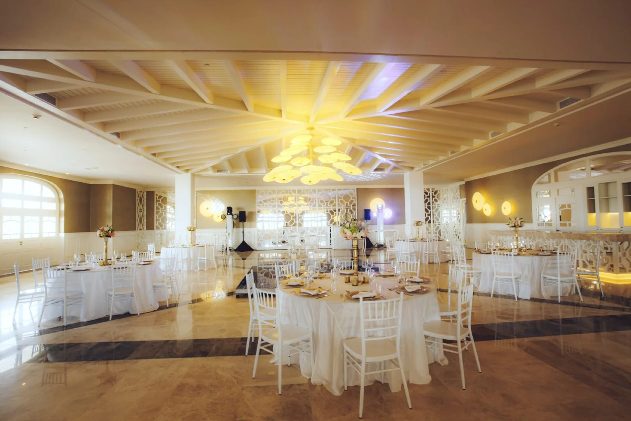 Dinner reception on the ballroom at Majestic Elegance Costa Mujeres